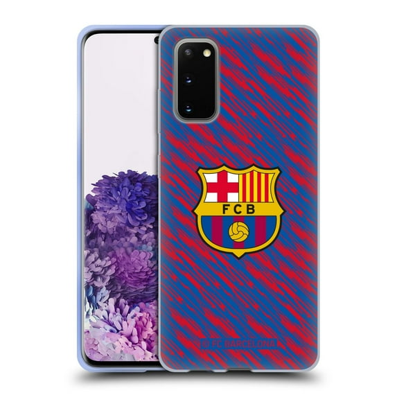 Head Case Designs FC Barcelona Crest Patterns Glitch Soft Gel Case for Samsung Galaxy S20 / S20 5G