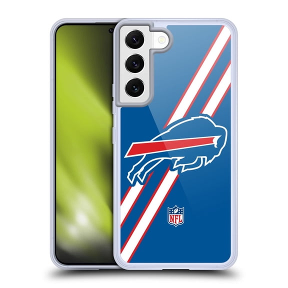 Head Case Designs NFL Buffalo Bills Logo Stripes Soft Gel Case for Samsung Galaxy S22 5G