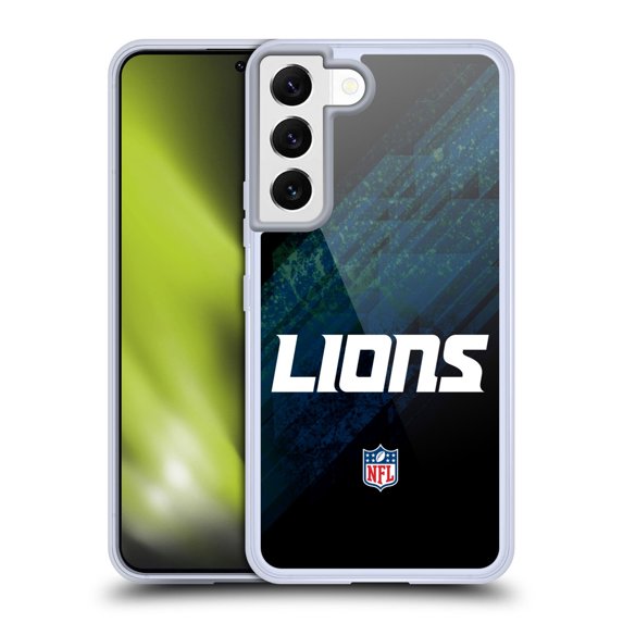 Head Case Designs NFL Detroit Lions Logo Blur Soft Gel Case for Samsung Galaxy S22 5G