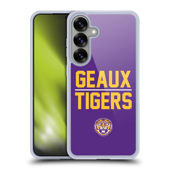 Head Case Designs Louisiana State University LSU LSU Art Geaux Tigers Soft Gel Case for Samsung Galaxy S25+