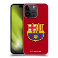 thumbnail image 1 of Head Case Designs Officially Licensed FC Barcelona Crest Red Hard Back Case Compatible with Apple iPhone 15 Pro, 1 of 7