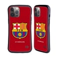 thumbnail image 1 of Head Case Designs Officially Licensed FC Barcelona Crest Red Hybrid Case Compatible with Apple iPhone 14 Pro Max, 1 of 7