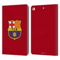 thumbnail image 1 of Head Case Designs Officially Licensed FC Barcelona Crest Red Leather Book Wallet Case Cover Compatible with Apple iPad 9.7 2017 / iPad 9.7 2018, 1 of 6