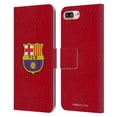 thumbnail image 1 of Head Case Designs Officially Licensed FC Barcelona Crest Red Leather Book Wallet Case Cover Compatible with Apple iPhone 7 Plus / iPhone 8 Plus, 1 of 6