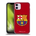 thumbnail image 1 of Head Case Designs Officially Licensed FC Barcelona Crest Red Soft Gel Case Compatible with Apple iPhone 11, 1 of 7