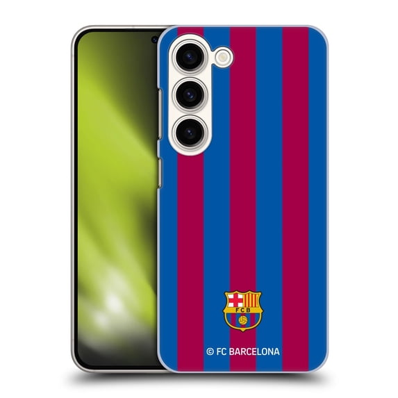 Head Case Designs Officially Licensed FC Barcelona Crest Stripes Hard Back Case Compatible with Samsung Galaxy S23 5G