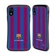 thumbnail image 1 of Head Case Designs Officially Licensed FC Barcelona Crest Stripes Hybrid Case Compatible with Apple iPhone XR, 1 of 7