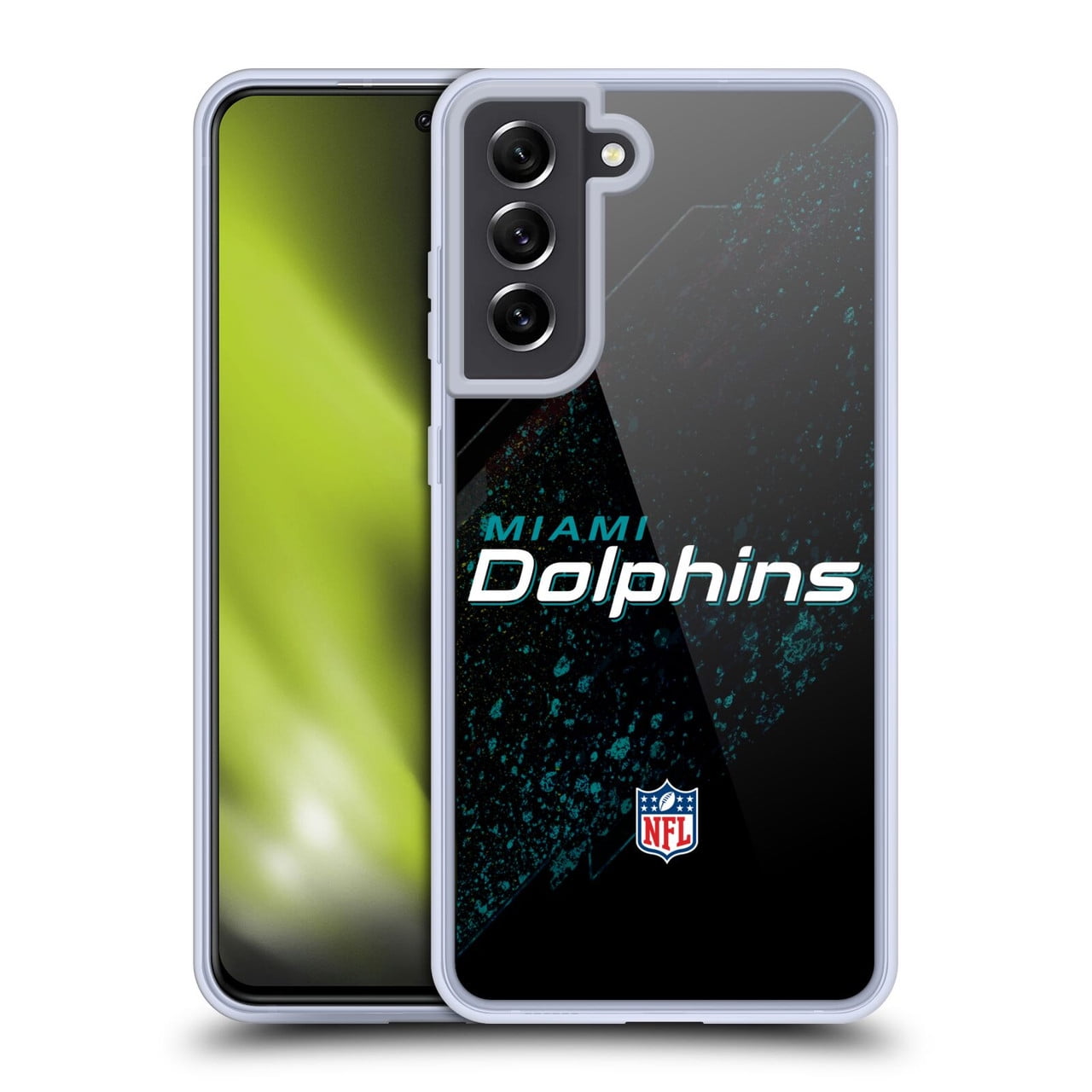 Head Case Designs NFL Miami Dolphins Logo Blur Soft Gel Case for Samsung Galaxy S21 FE 5G
