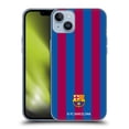 thumbnail image 1 of Head Case Designs Officially Licensed FC Barcelona Crest Stripes Soft Gel Case Compatible with Apple iPhone 14 Plus, 1 of 7