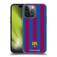 thumbnail image 1 of Head Case Designs Officially Licensed FC Barcelona Crest Stripes Soft Gel Case Compatible with Apple iPhone 14 Pro, 1 of 7