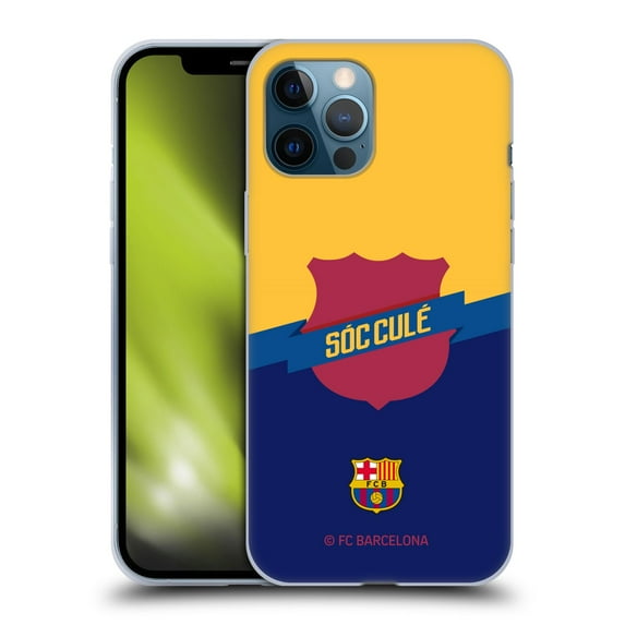 Head Case Designs Officially Licensed FC Barcelona Culé Badge Soft Gel Case Compatible with Apple iPhone 12 Pro Max