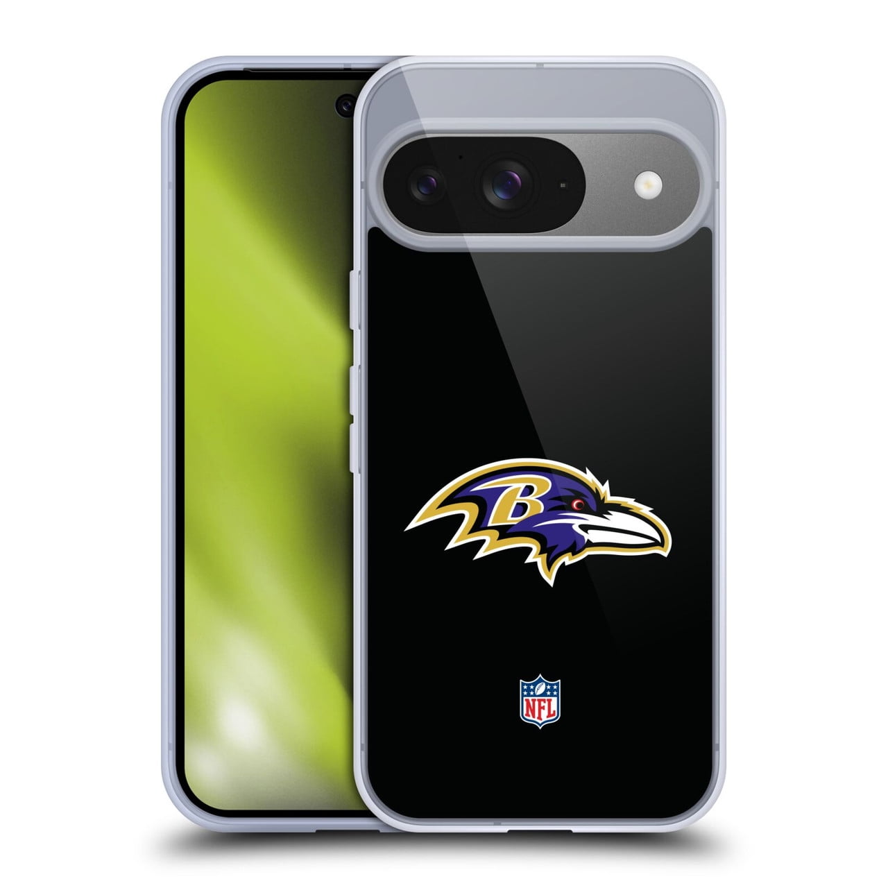 Head Case Designs NFL Baltimore Ravens Logo Plain Soft Gel Case for Google Pixel 9 / Pixel 9 Pro