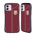 thumbnail image 1 of Head Case Designs Officially Licensed Florida State University FSU Florida State University Baseball Jersey Hybrid Case Compatible with Apple iPhone 11, 1 of 7