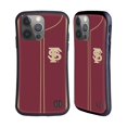 thumbnail image 1 of Head Case Designs Officially Licensed Florida State University FSU Florida State University Baseball Jersey Hybrid Case Compatible with Apple iPhone 14 Pro, 1 of 7