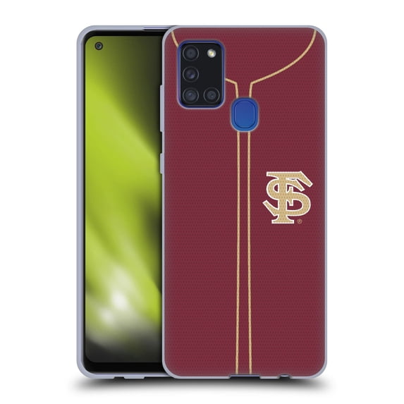 Head Case Designs Officially Licensed Florida State University FSU Florida State University Baseball Jersey Soft Gel Case Compatible with Samsung Galaxy A21s (2020)