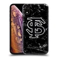 thumbnail image 1 of Head Case Designs Officially Licensed Florida State University FSU Florida State University Black And White Marble Hard Back Case Compatible with Apple iPhone XR, 1 of 7