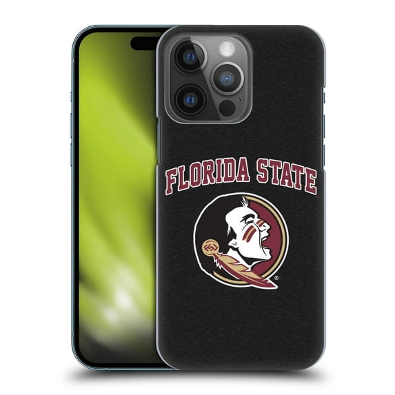 Head Case Designs Officially Licensed Florida State University FSU Florida State University Campus Logotype Hard Back Case Compatible with Apple iPhone 14 Pro