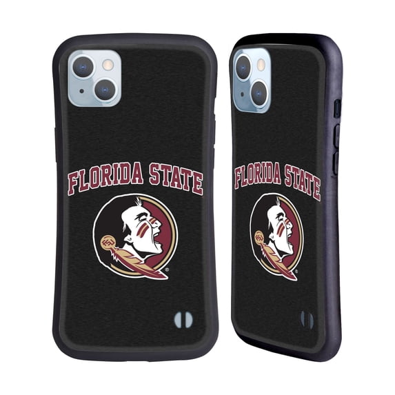 Head Case Designs Officially Licensed Florida State University FSU Florida State University Campus Logotype Hybrid Case Compatible with Apple iPhone 14 Plus