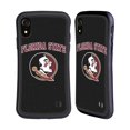 thumbnail image 1 of Head Case Designs Officially Licensed Florida State University FSU Florida State University Campus Logotype Hybrid Case Compatible with Apple iPhone XR, 1 of 7