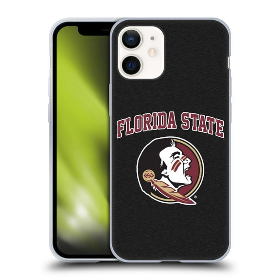 Head Case Designs Officially Licensed Florida State University FSU Florida State University Campus Logotype Soft Gel Case Compatible with Apple iPhone 12 Mini