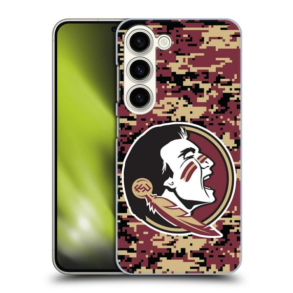 Head Case Designs Officially Licensed Florida State University FSU Florida State University Digital Camouflage Hard Back Case Compatible with Samsung Galaxy S23 5G