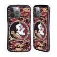 thumbnail image 1 of Head Case Designs Officially Licensed Florida State University FSU Florida State University Digital Camouflage Hybrid Case Compatible with Apple iPhone 14 Pro, 1 of 7