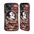 thumbnail image 1 of Head Case Designs Officially Licensed Florida State University FSU Florida State University Digital Camouflage Hybrid Case Compatible with Apple iPhone 15, 1 of 7