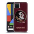 thumbnail image 1 of Head Case Designs Officially Licensed Florida State University FSU Florida State University Distressed Look Soft Gel Case Compatible with Google Pixel 4, 1 of 7