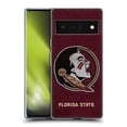 thumbnail image 1 of Head Case Designs Officially Licensed Florida State University FSU Florida State University Distressed Soft Gel Case Compatible with Google Pixel 6 Pro, 1 of 7