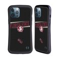 thumbnail image 1 of Head Case Designs Officially Licensed Florida State University FSU Florida State University Double Bar Hybrid Case Compatible with Apple iPhone 12 Pro Max, 1 of 7