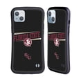 thumbnail image 1 of Head Case Designs Officially Licensed Florida State University FSU Florida State University Double Bar Hybrid Case Compatible with Apple iPhone 14 Plus, 1 of 7