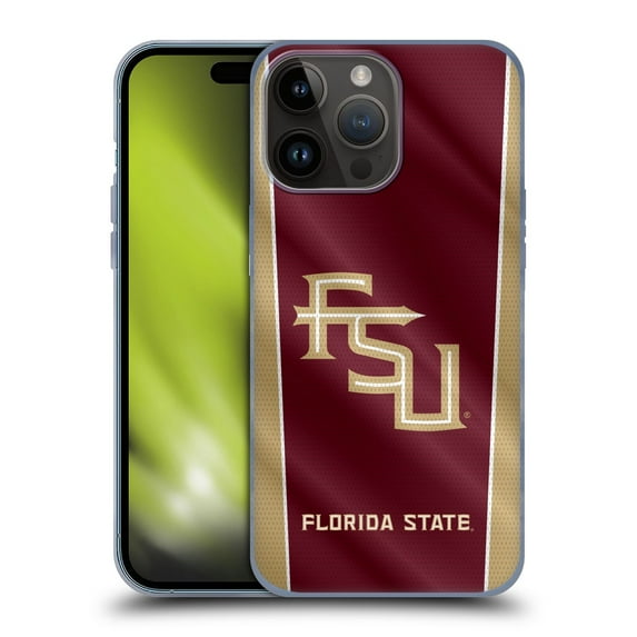 Head Case Designs Officially Licensed Florida State University FSU Florida State University Banner Soft Gel Case Compatible with Apple iPhone 15 Pro Max