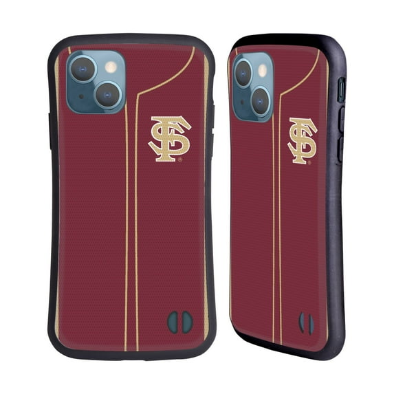 Head Case Designs Officially Licensed Florida State University FSU Florida State University Baseball Jersey Hybrid Case Compatible with Apple iPhone 13