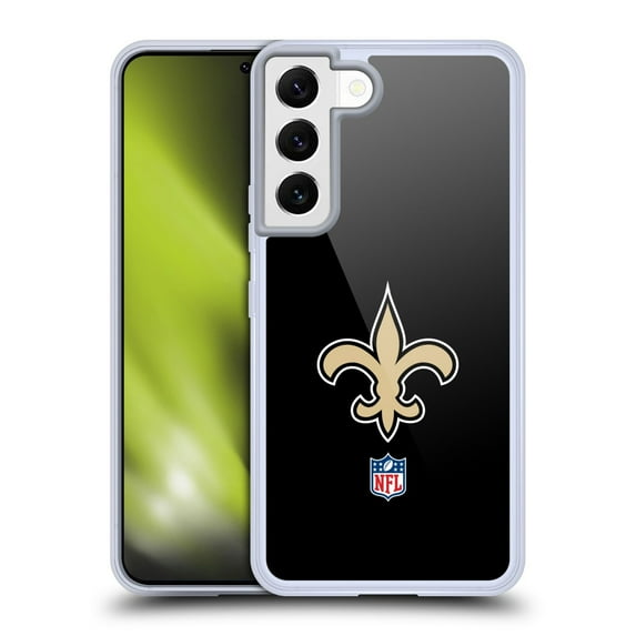 Head Case Designs NFL New Orleans Saints Logo Plain Soft Gel Case for Samsung Galaxy S22 5G