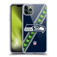 thumbnail image 1 of Head Case Designs NFL Seattle Seahawks Logo Stripes Soft Gel Case for Apple iPhone 11 Pro Max, 1 of 7