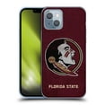 thumbnail image 1 of Head Case Designs Officially Licensed Florida State University FSU Florida State University Distressed Soft Gel Case Compatible with Apple iPhone 14, 1 of 7