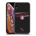 thumbnail image 1 of Head Case Designs Officially Licensed Florida State University FSU Florida State University Double Bar Hard Back Case Compatible with Apple iPhone XR, 1 of 7