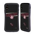 thumbnail image 1 of Head Case Designs Officially Licensed Florida State University FSU Florida State University Double Bar Hybrid Case Compatible with Apple iPhone XR, 1 of 7