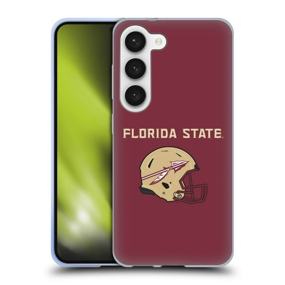 Head Case Designs Officially Licensed Florida State University FSU Florida State University Helmet Logotype Soft Gel Case Compatible with Samsung Galaxy S23 5G