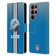 thumbnail image 1 of Head Case Designs NFL Detroit Lions Logo Helmet Leather Book Wallet Case Cover For Samsung Galaxy S22 Ultra 5G, 1 of 6