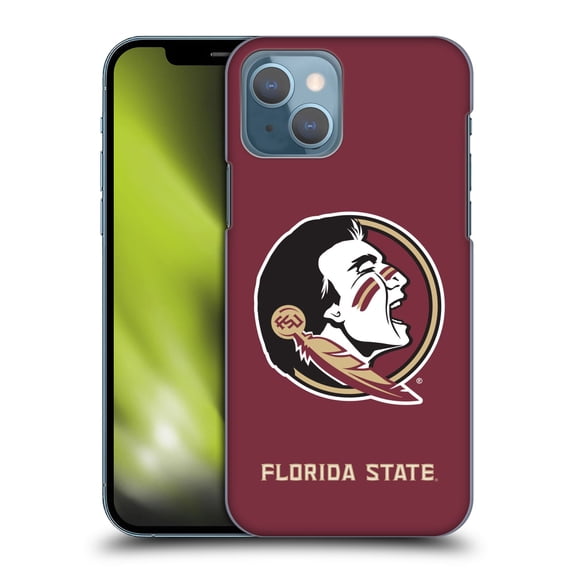 Head Case Designs Officially Licensed Florida State University FSU Florida State University Plain Hard Back Case Compatible with Apple iPhone 13