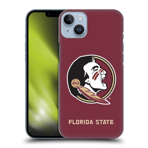 Head Case Designs Officially Licensed Florida State University FSU Florida State University Plain Hard Back Case Compatible with Apple iPhone 14 Plus