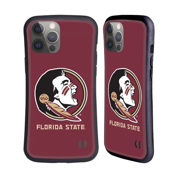 Head Case Designs Officially Licensed Florida State University FSU Florida State University Plain Hybrid Case Compatible with Apple iPhone 14 Pro Max