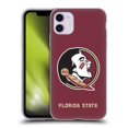 thumbnail image 1 of Head Case Designs Officially Licensed Florida State University FSU Florida State University Plain Soft Gel Case Compatible with Apple iPhone 11, 1 of 7