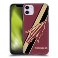 thumbnail image 1 of Head Case Designs Officially Licensed Florida State University FSU Florida State University Stripes Hard Back Case Compatible with Apple iPhone 11, 1 of 7