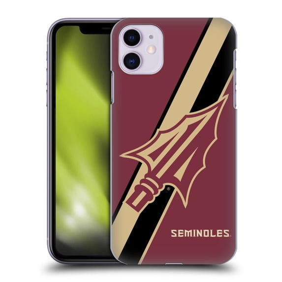 Head Case Designs Officially Licensed Florida State University FSU Florida State University Stripes Hard Back Case Compatible with Apple iPhone 11