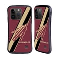 thumbnail image 1 of Head Case Designs Officially Licensed Florida State University FSU Florida State University Stripes Hybrid Case Compatible with Apple iPhone 15 Pro, 1 of 7