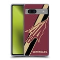 thumbnail image 1 of Head Case Designs Officially Licensed Florida State University FSU Florida State University Stripes Soft Gel Case Compatible with Google Pixel 7a, 1 of 7