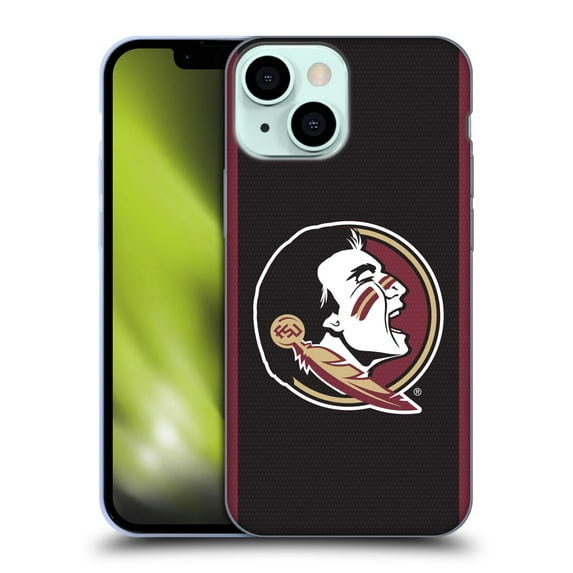Head Case Designs Officially Licensed Florida State University FSU Florida State University Football Jersey Soft Gel Case Compatible with Apple iPhone 13 Mini