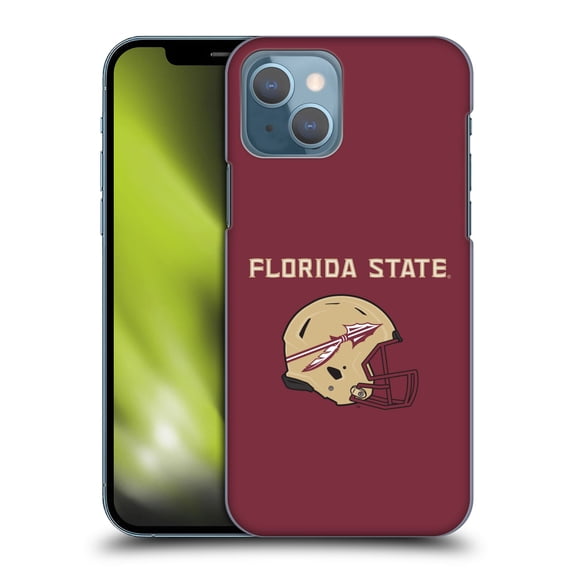 Head Case Designs Officially Licensed Florida State University FSU Florida State University Helmet Logotype Hard Back Case Compatible with Apple iPhone 13